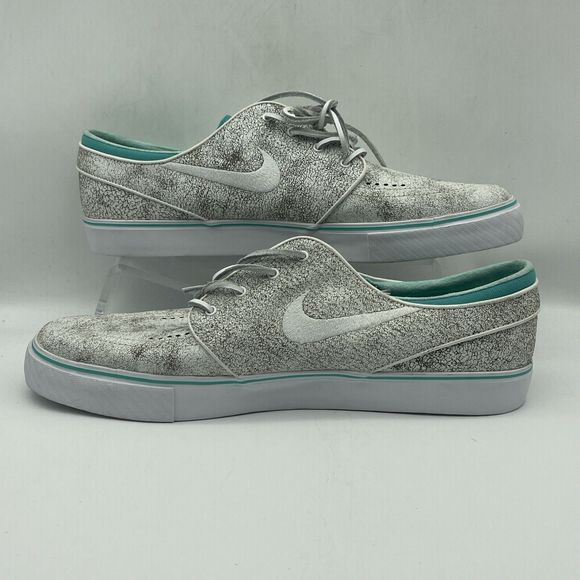 Nike ZOOM STEFAN JANOSKI ELITE White Black Hyper Jade 725074-110 Excellent Cond - Picture 1 of 8